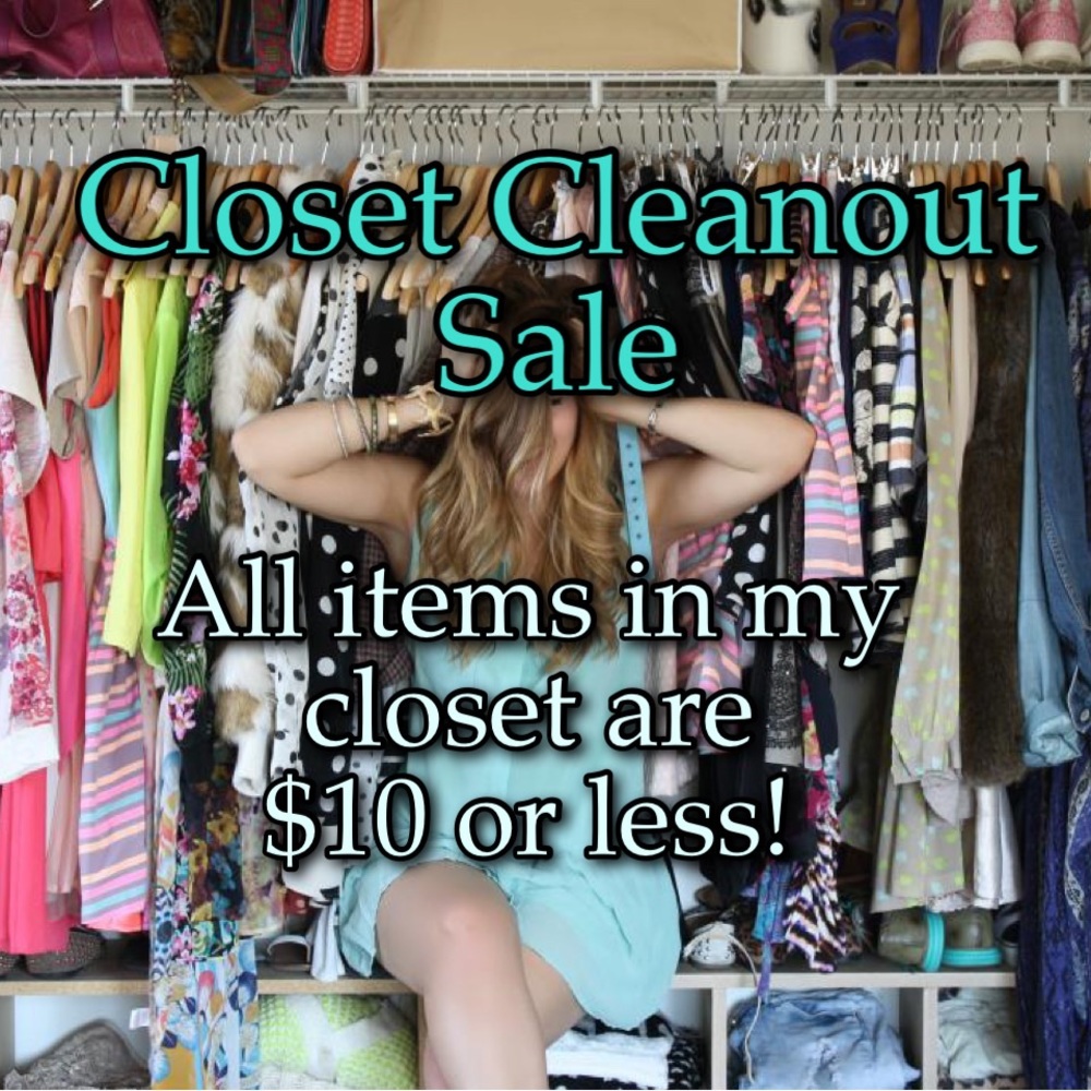 Closet sale!!! Everything is priced $10 or less